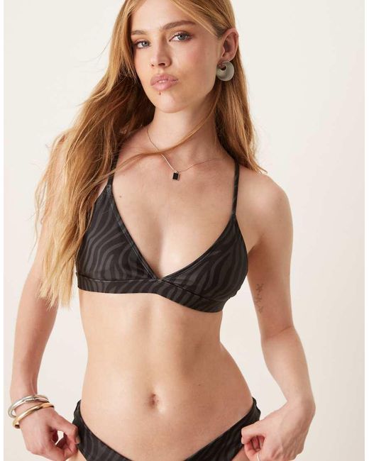 OOSC Natural Tiger Boost 'Em Up Bikini Top