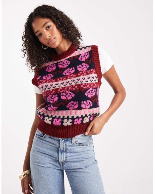 ASOS Red Knit Tank
