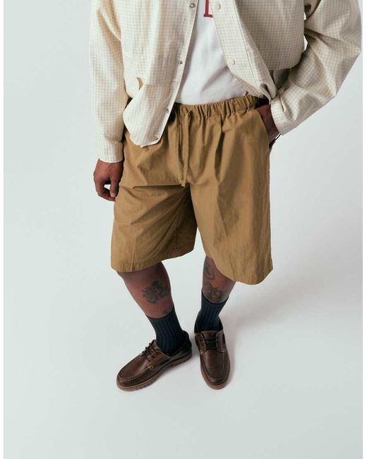 ASOS White Long Length Jorts for men