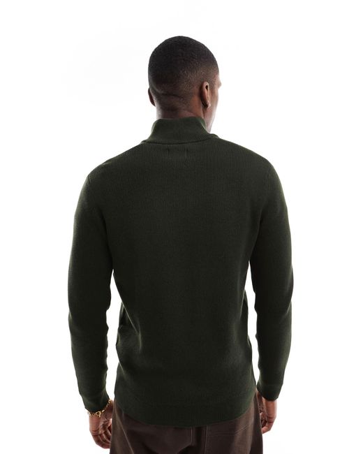 Only & Sons – gerippter pullover in Black für Herren