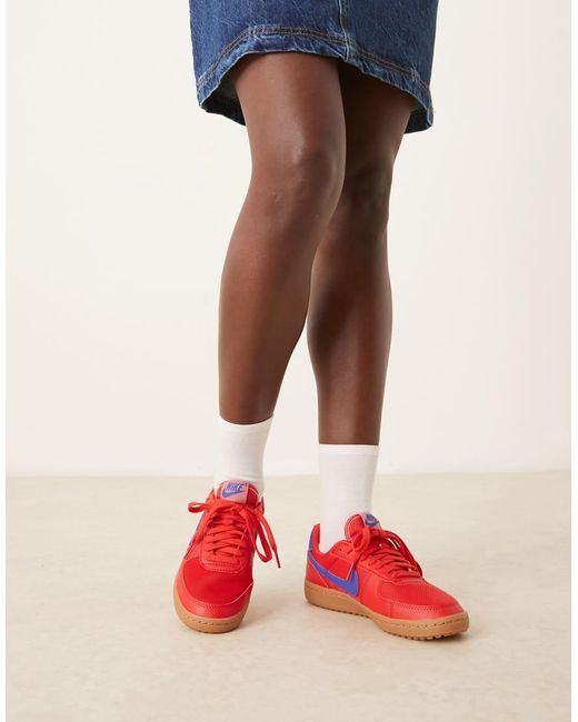 Zapatillas De Deporte Rojas Y Azules Field General De Nike de color Pink