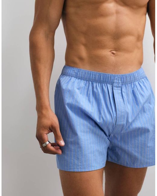 ARKET Blue Pure Cotton 2 Pack Shorts for men