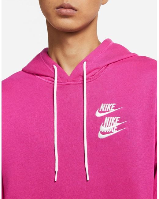 Nike World Tour Pullover Hoodie in Pink for Men | Lyst