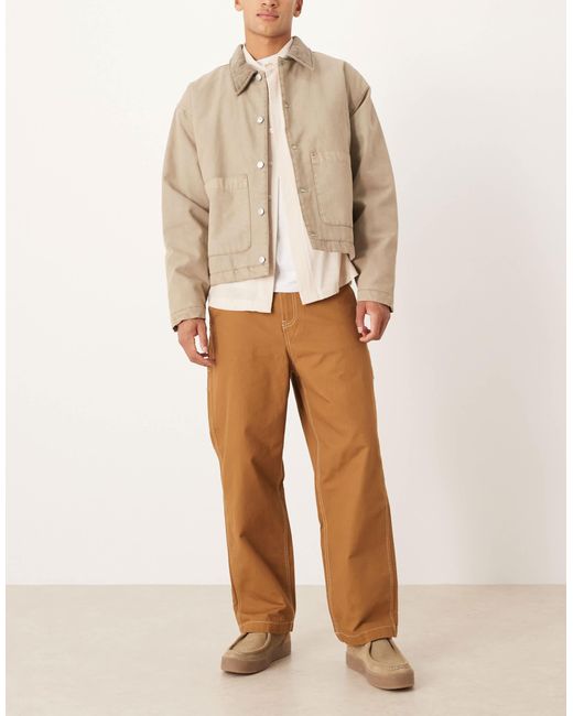 Pantalon style charpentier en toile duck canvas - botte Timberland pour homme en coloris Natural