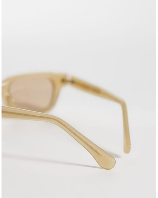 & Other Stories Natural Retro Rectangle Sunglasses