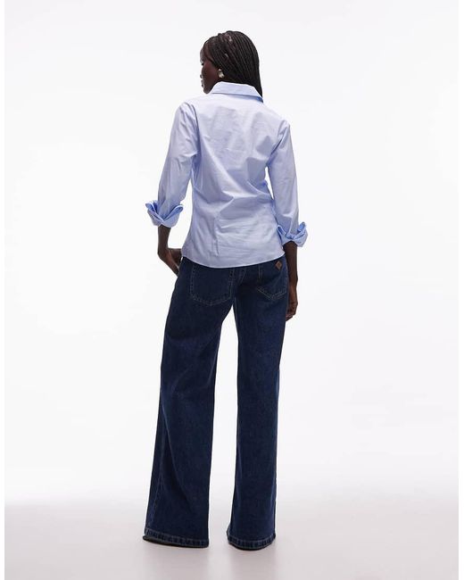 Abrand Jeans Blue 00 Super Low Rise Wide Leg Jeans