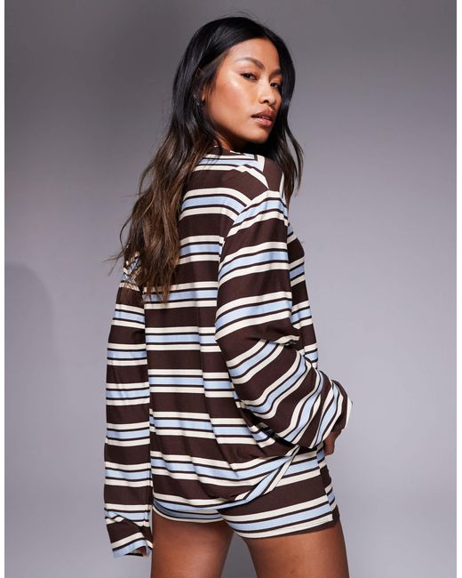Kaiia Multicolor – exclusive – langärmliges oversize-oberteil aus superweichem jersey