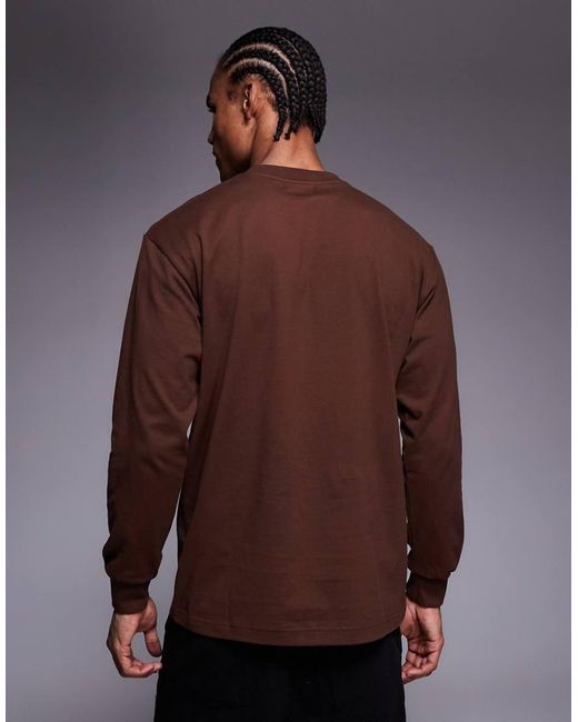 Xlarge Brown Og Long Sleeve Graphic Logo T-shirt for men