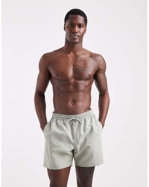 ASOS Gray Swim Shorts for men
