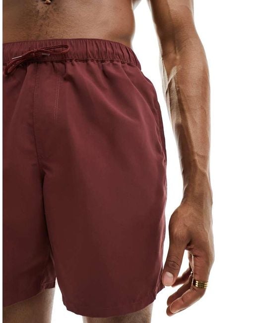 ASOS Red Swim Shorts for men