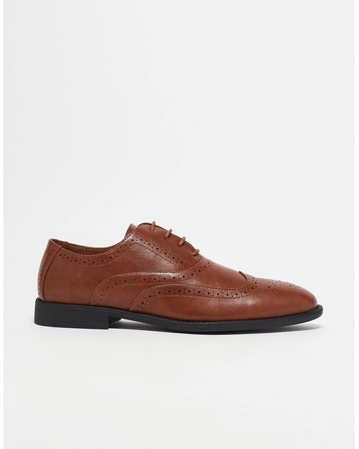 ASOS – schnürschuhe im budapester stil in Black für Herren