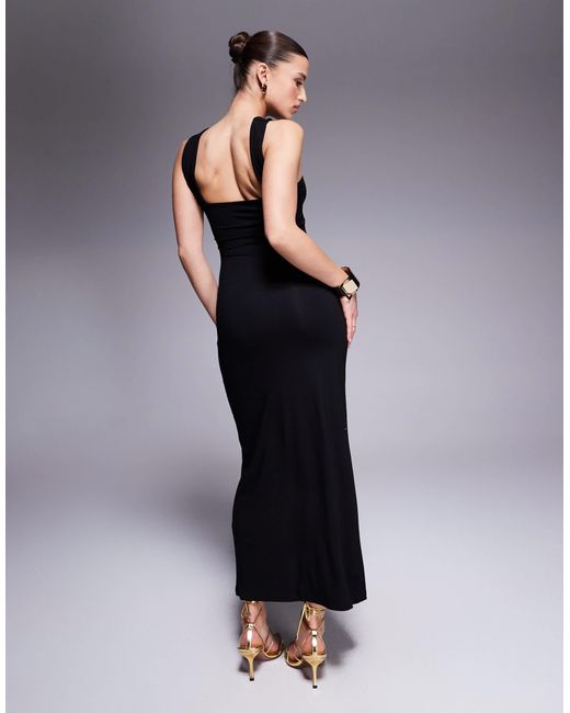 ASOS Blue – trägerloses maxikleid