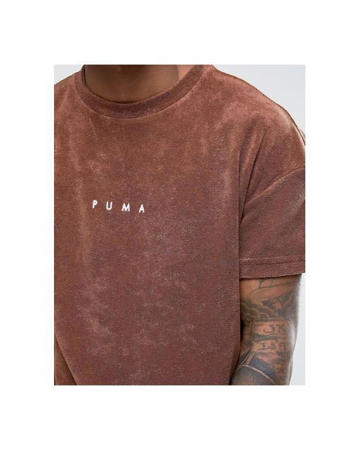 Brown puma shirt cheap