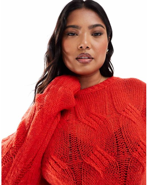 Glamorous Red Crew Neck Jumper
