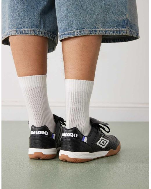 Umbro Gray Speciali Leather Sneakers for men