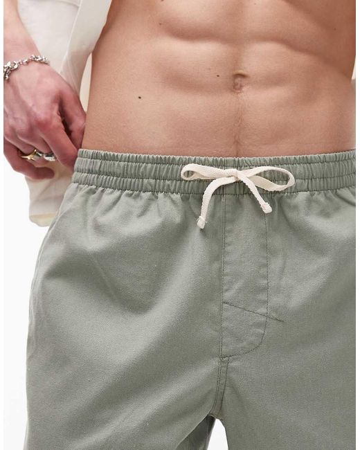 Rhythm Green Classic Linen Jam Short for men