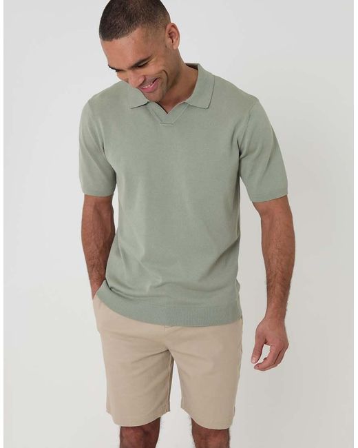 Threadbare Natural Cotton 3 Pocket Stretch Chino Shorts for men