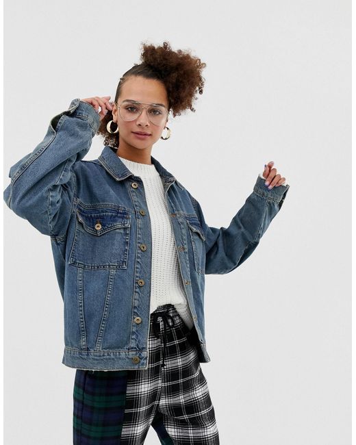 collusion cropped denim jacket