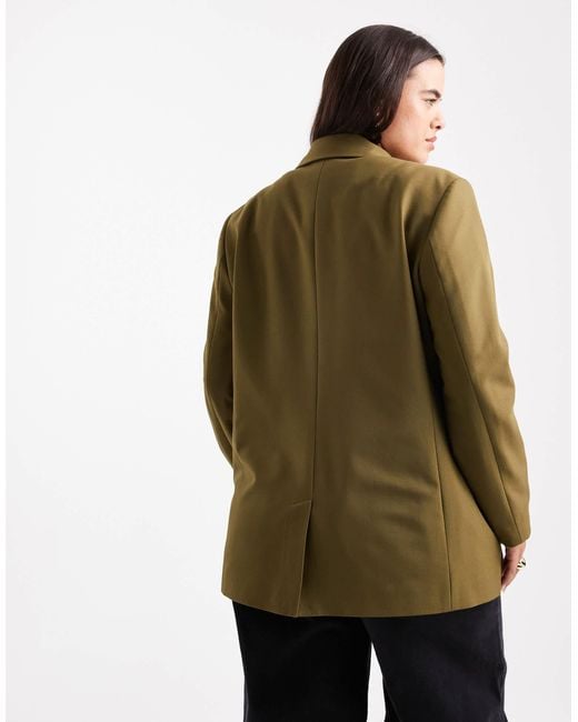 ASOS Green Curve Tailored Relaxed Blazer