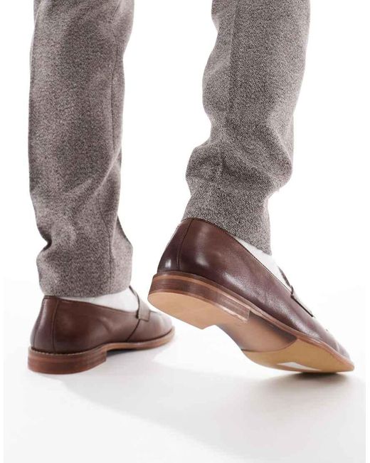 Schuh Brown Rune Loafers for men
