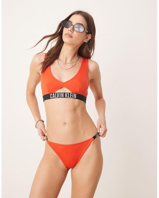 Calvin Klein Red Bikini Bottoms