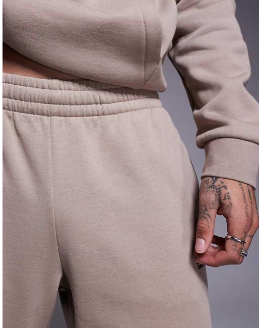 Joggers Beis Con Logo Y Bajo Ajustado De Armani (Parte De Un Conjunto)-Neutro EA7 de hombre de color Natural
