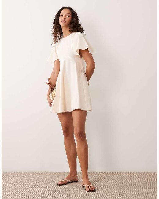 ASOS Natural Smock T-shirt Mini Dress