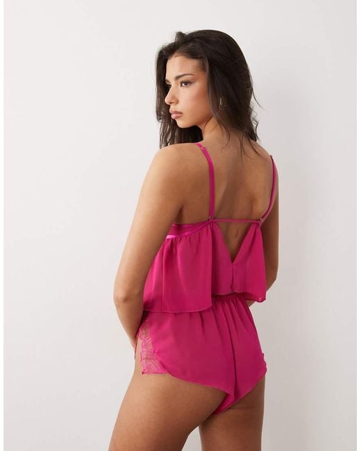 Ann Summers Red Floral Fling Cami Set