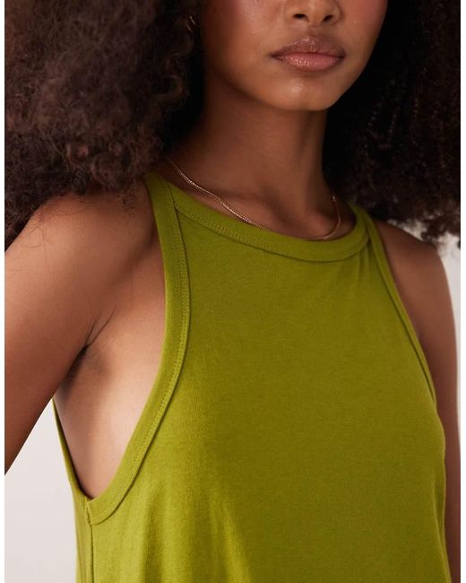 ASOS Green Mini Trapeze Dress