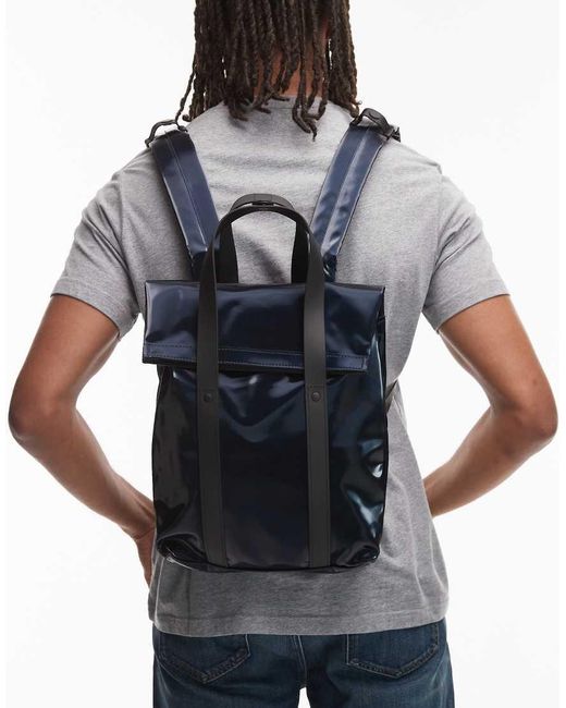 Rains Gray 12780 Waterproof Small Tote Backpack for men