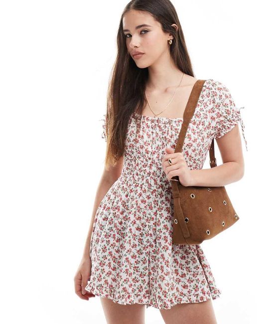 Cotton On Pink Off Shoulder Playsuit