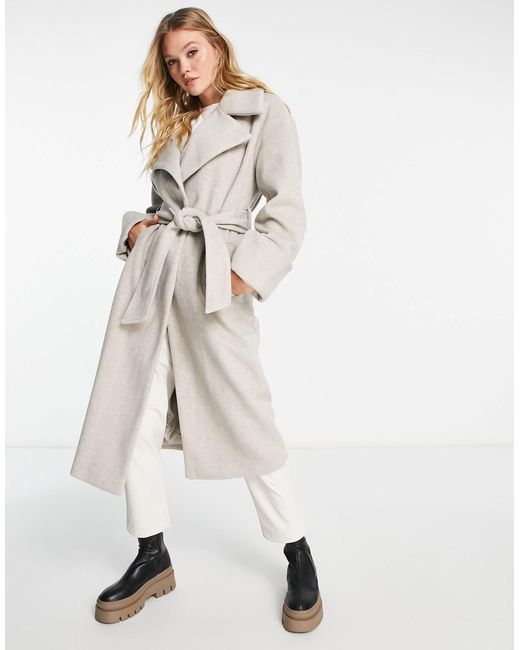 River Island Natural Belted Coat