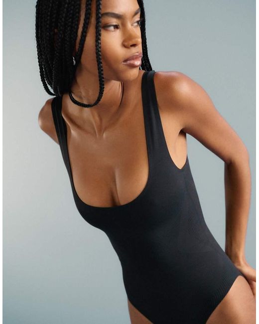 Calvin Klein Blue Shapewear Seamless Shaping Bodysuit
