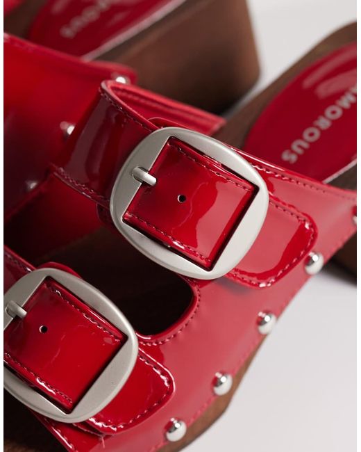 Glamorous Red Clogs