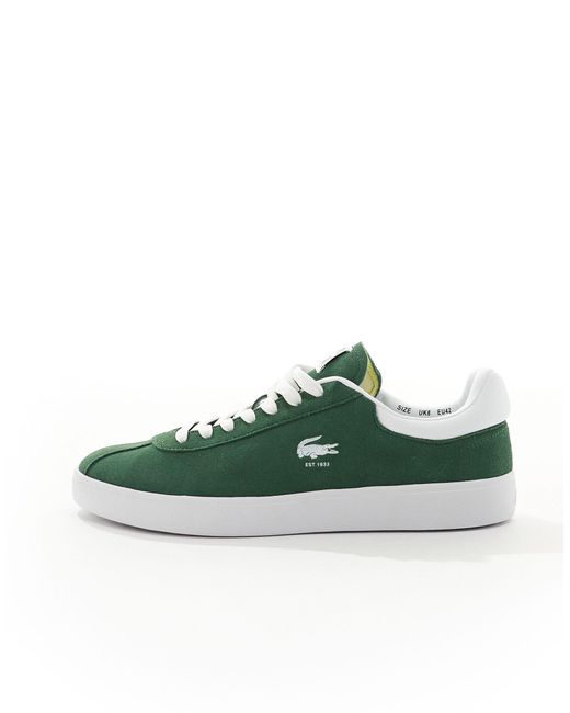 Baseshot - sneakers verdi di Lacoste in Green da Uomo