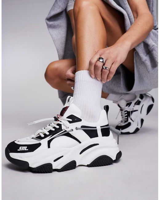 Steve Madden Vault2 Chunky Trainers in Grey Lyst UK