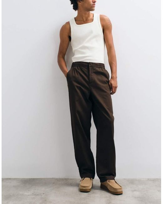Only & Sons Black Toby Loose Tapered Fit Cotton Trouser for men