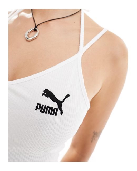 Top corto PUMA de color White