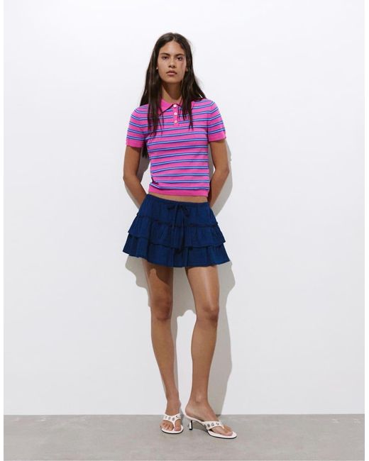 Polo di Pull&Bear in Purple
