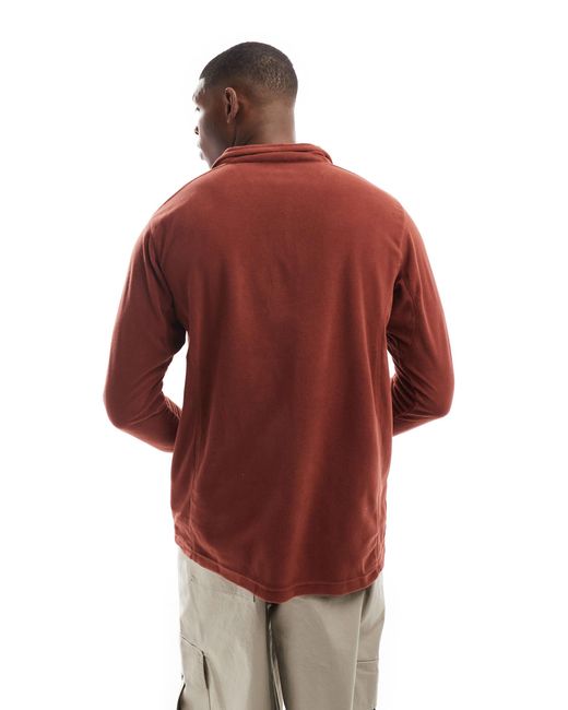 Columbia Red Klamath Range Half Zip Sweater for men