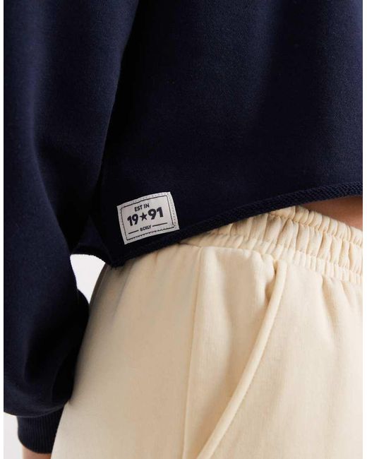 Cotton On Blue Cropped Sweatshirt