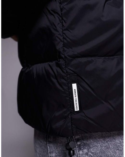 ARMANI EXCHANGE Blue Puffer Jacket for men