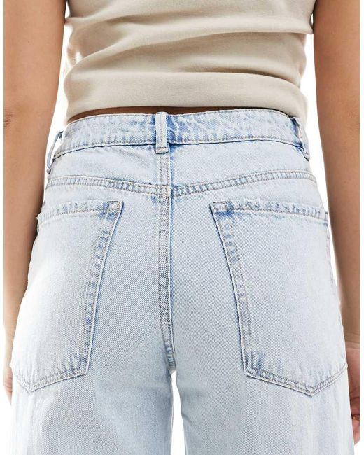 Pimkie Jeans Met Wijde Pijpen En Hoge Taille in het Blue
