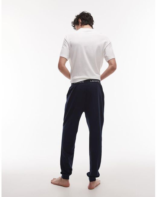 Lacoste White Loungewear Pyjama Set for men