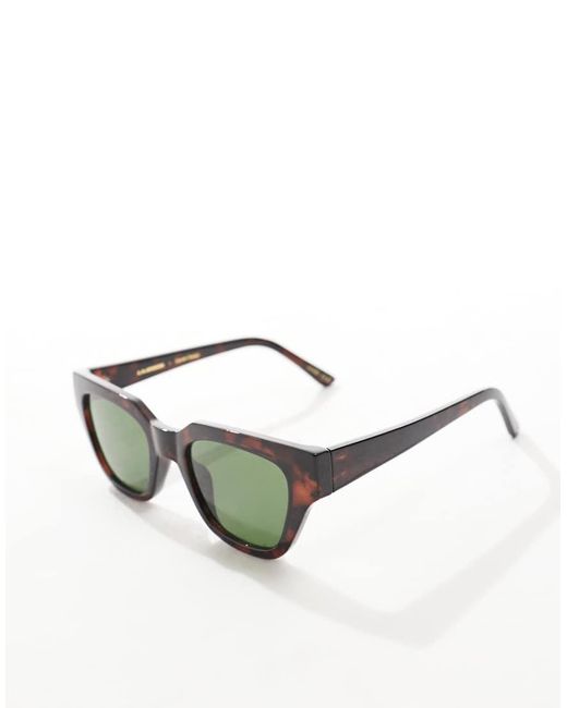 A.Kjærbede Brown Kaws Square Sunglasses
