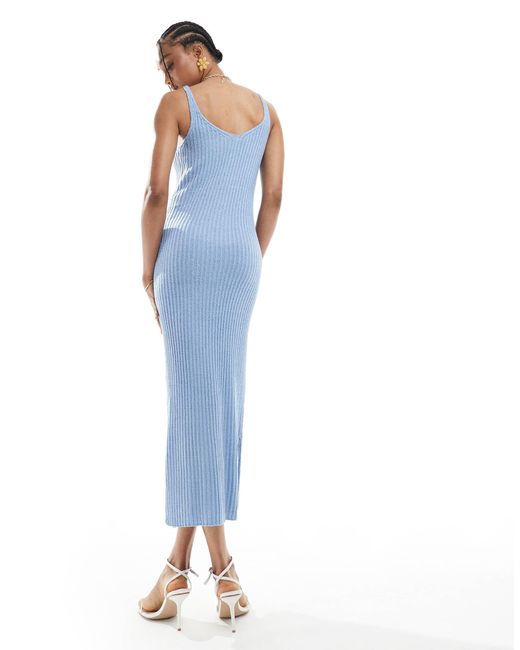 ONLY Blue – midaxi-strickkleid