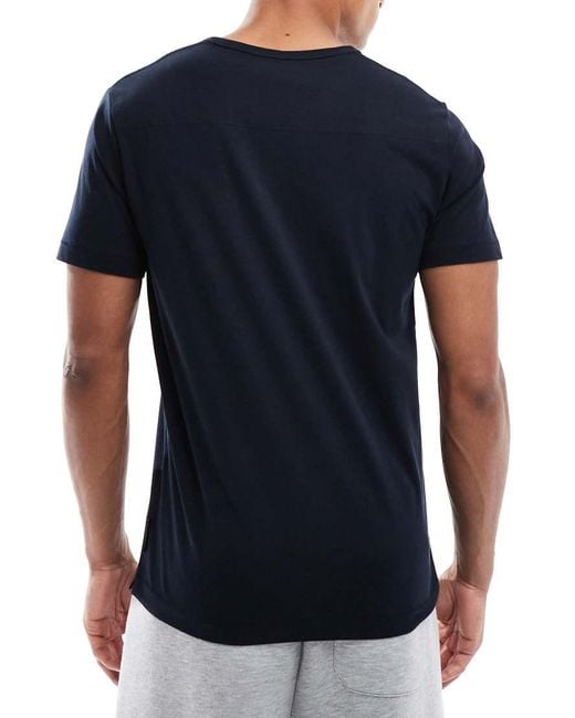 French Connection Blue 5 Pack Cotton Crew Neck Short Sleeve T-Shirts for men
