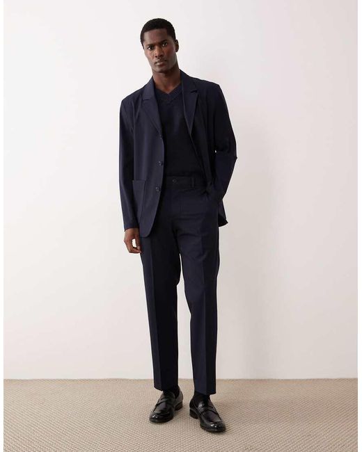Mango Blue Parioli Slim Fit Tailored Trouser Co-ord for men