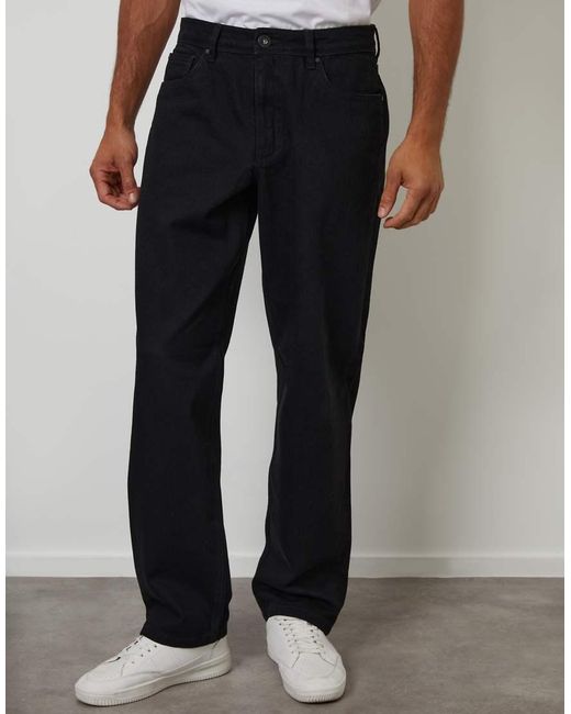 Threadbare Black Loose Fit Jeans for men
