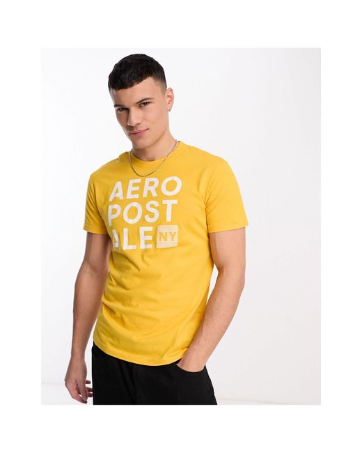 Camiseta amarilla Aéropostale de hombre de color Amarillo | Lyst